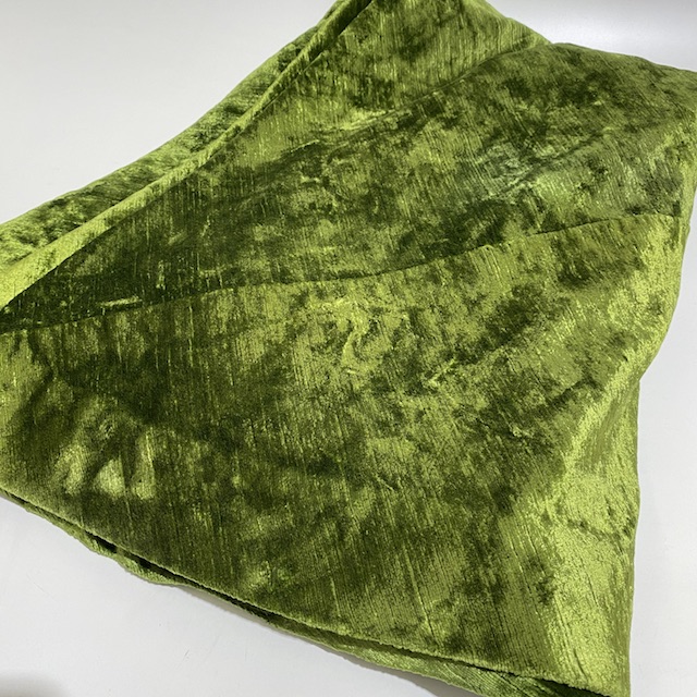 BLANKET (Throw), Green Velvet - Large Round